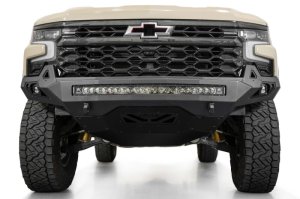 Chevrolet Silverado 1500 ZR2 Bumper - Front - Addictive Desert Designs - Stealth Fighter - Hammer Black - `25-`26